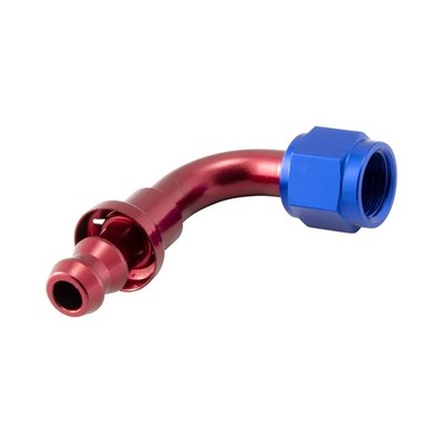 Alu Fitting AN6 Push-On 90° Dash 6 Schlauch Verbinder Anschluss D6 9/16 - 18UNF
