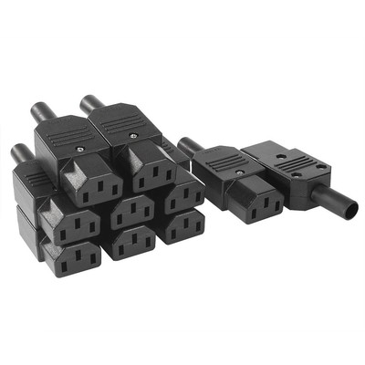 Uxcell 10Pcs Ac250v 10A Iec320 C13 Female 3 Terminals Power Adapter Co