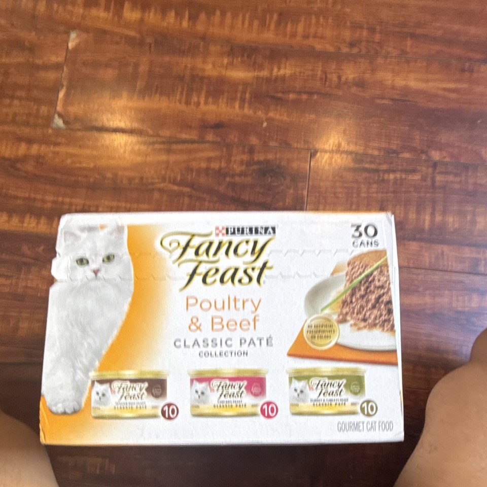 Purina Fancy Feast Poultry & Beef Classic Paté Collection Wet Cat Food ...