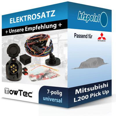 Für Mitsubishi L200 Pick Up 01.1998-12.2005 TOWTEC E-Satz 7polig universell NEU