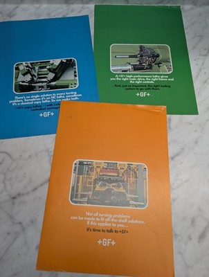 NEW BRITAIN MACHINE +GF+ MACHINE TOOLS TECHNICAL INFORMATION BROCHURE SHEETS