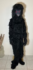 Vintage Rubies Gorilla Adult Halloween Costume XL Mask and Hands Furry Jumpsuit
