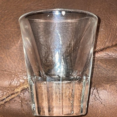 Anchor Hocking - Vintage Clear Shot Glass Heavy Thick Paneled Bottom - 2.25 
