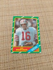 1986 Topps - Joe Montana #156 C* on Copyright Line