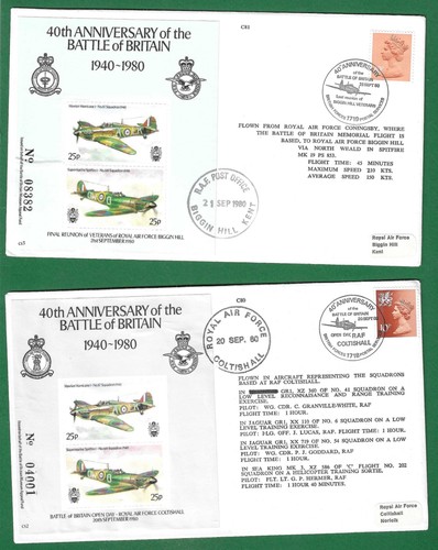 1980 DOUGLAS BADER AND ARCHBISHOP OF CANTERBURY SIGNED BATTLE OF BRITAIN COVERS. - Picture 4 of 5
