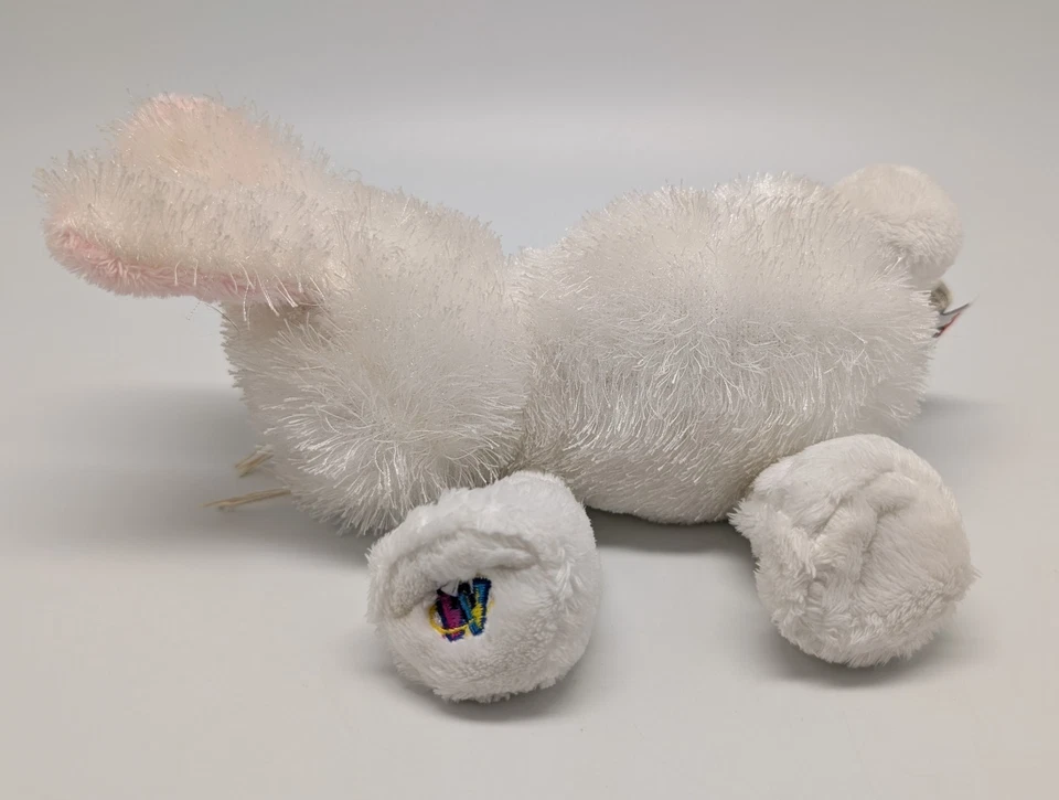 GANZ Lil Kinz White Rabbit HS078 - Bunny Plush Toy w/ Pink Ears - NO CODE - Image 2 of 4