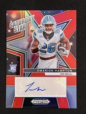 2025 Prizm Draft Omarion Hampton Saturday Star Signatures RC Red Auto #363/399