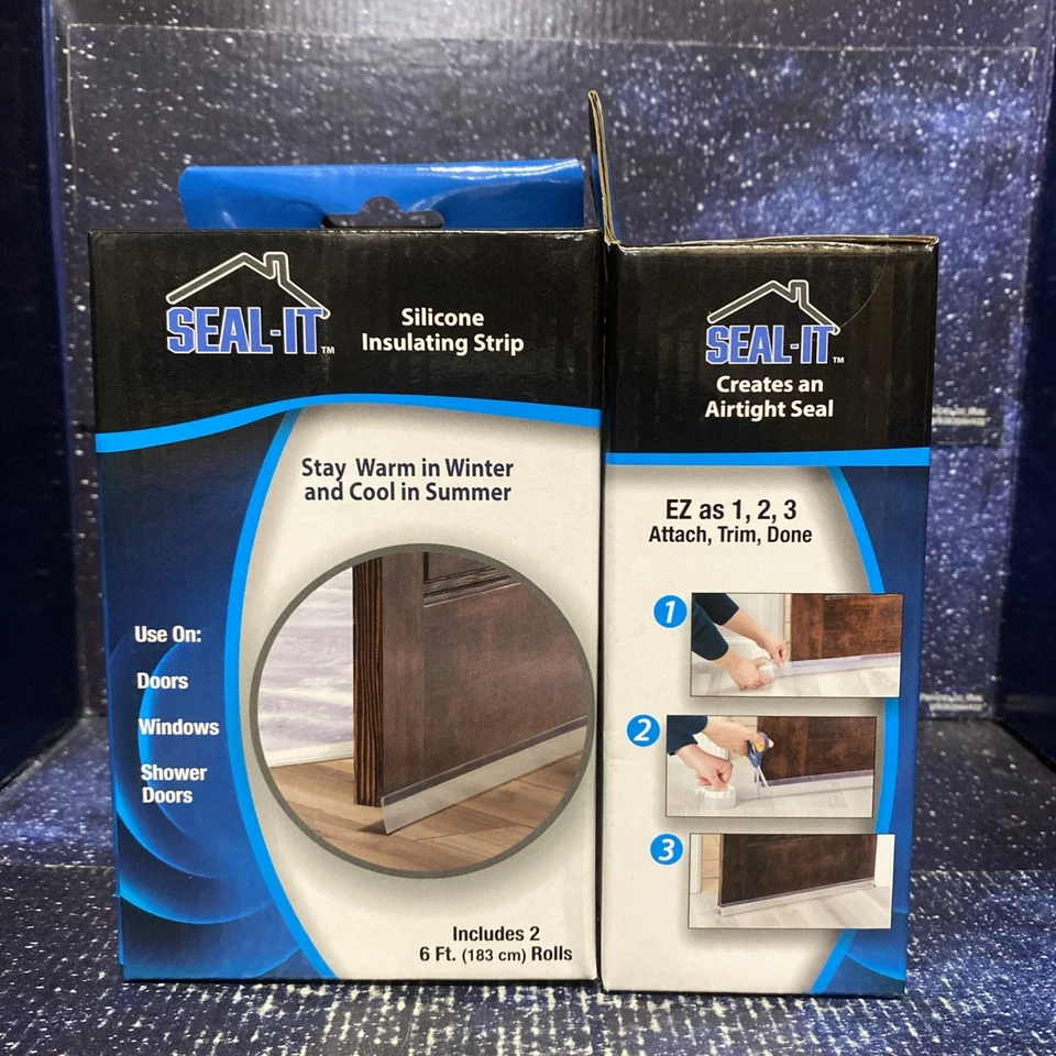 Lot of 2 - Silicone Insulating Strip 2 rolls of 6' tape - Door Window Insulation - Image 4 of 4