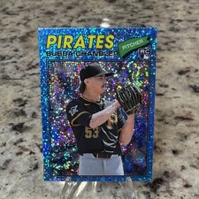 2026 Topps Heritage Bubba Chandler #265 Chrome Light Blue Sparkle Refractor (RC)