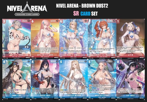 Brown Dust 2 Nivel Arena SR Full Art Holo Card Select Option Korean NM Set