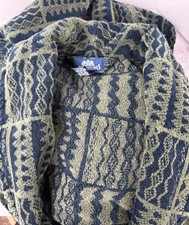 Vintage Stafford Bath Robe Size L/XLMens Striped Thick Terry Cloth Belted Cotton
