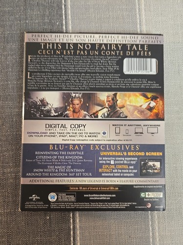 Snow White & The Huntsman DVD + Blu-ray 2012 Bilingual Extended Edition - Picture 2 of 7