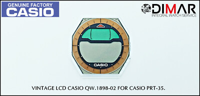 REPLACEMENT VINTAGE ORIGINAL LCD CASIO QW-1898-02 NOS. FOR CASIO PRT-35.