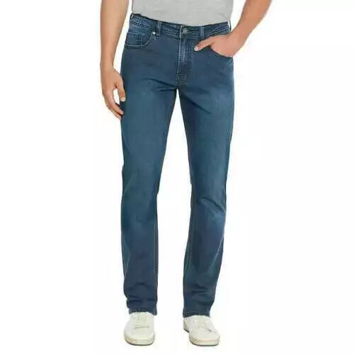 NEU Buffalo by David Bitton Herren Blau Denim Jeans Stretch Jackson Slim Straight - Bild 31 von 41