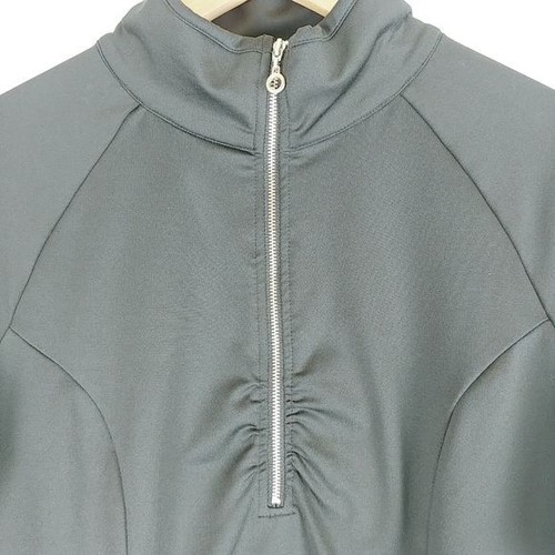 NILS Zip T-neck Fleece Baselayer Womens M Black Ski Technical Performance Resort - Picture 4 of 6