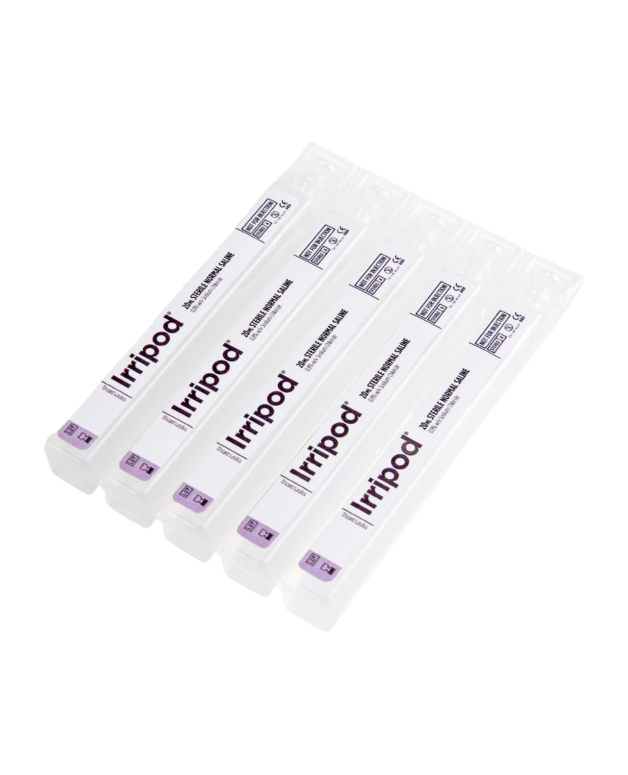 Irripod Sterile Normal Saline Solution Eyewash Wound Cleansing 20ml x 5 ...