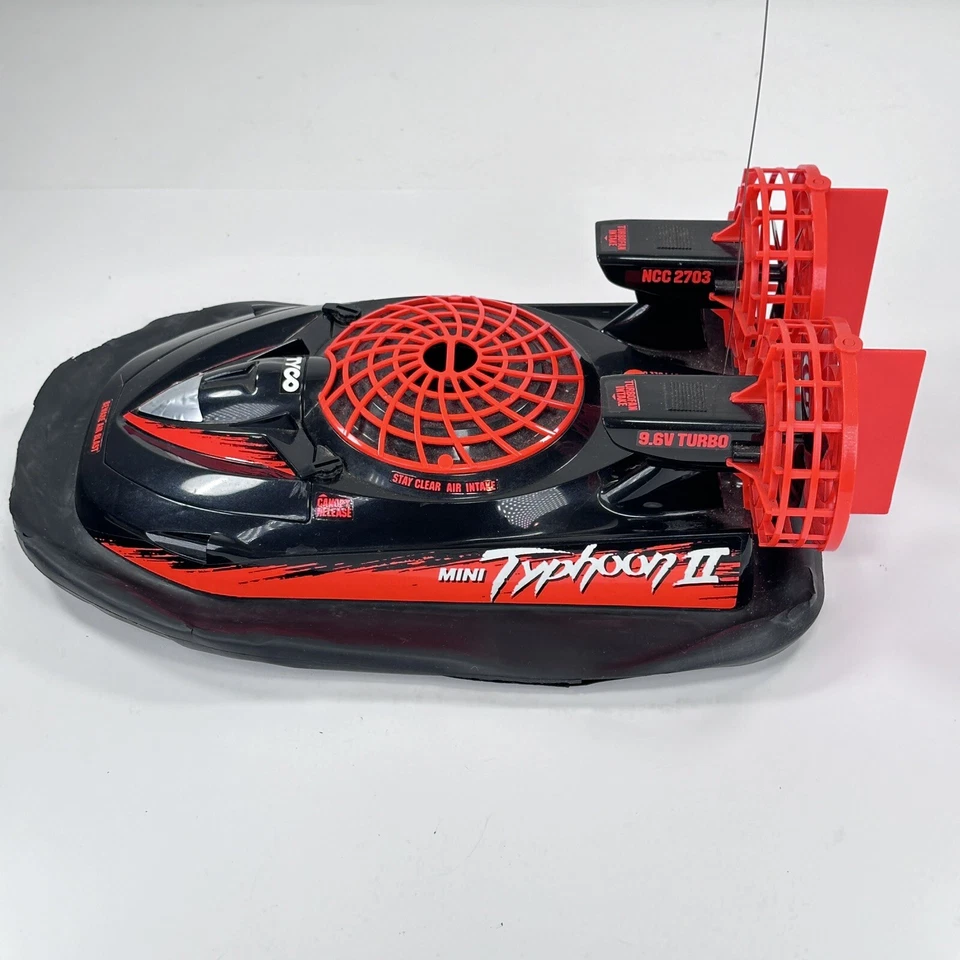 Tyco Mini Typhoon II 2 RC Hovercraft with Controller Works NEEDS NEW RUBBER - Image 3 of 4