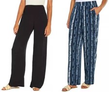 Three Dots Ladies Printed Palazzo Comfy Casua...