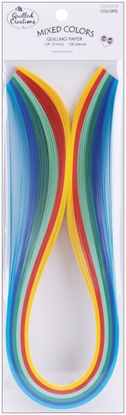 Quilled Creations Summer Colours 3mm Quilling Paper Strips Birthday Card Making