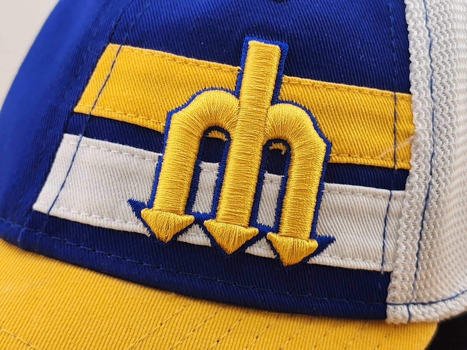Seattle Mariners Fitted Hat Cap, Trident Logo, Co… - image 6