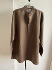 NWT FabIndia  Men’s Taupe Beige Brown Woven Linen Blend Nehru Kurta Sz 42 XL — photo 8