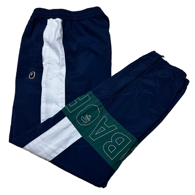 A Bathing Ape Bape Colorblock Nylon Shell Track Pants - Men,  Blue/White/Green, S | eBay