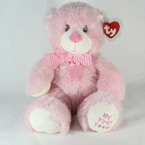 Ty Classic Beanie Baby Sweet Baby Pink Bear Plush Stuffed Animal My First Teddy - Afbeelding 1 van 12