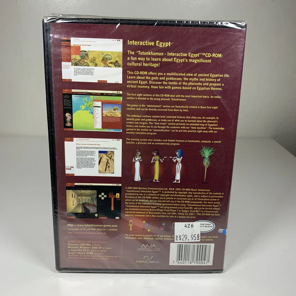 Interactive Egypt: Tutankhamun PC and Mac CD-ROM Educational History King Tut - Image 2 of 4