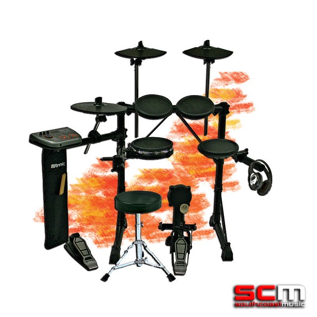 DTRONIC Q7 Digital Electronic Drum Kit w/ Stool, & Sticks for sale