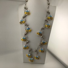 Collar De Colección PlataT Abejorro Doble Cara Capricho Profesor Estético Años 80