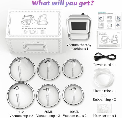 Portable Vacuum 150ML Butt Lift Breast Enhancement Machine Set Touch Screen USA - Picture 7 of 15