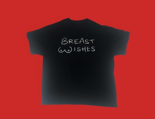 Linda Finegold A-holes Live Forever Breast Wishes Men's Black T Shirt XL - Picture 5 of 5
