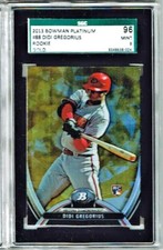2013 Bowman Platinum Didi Gregorius SGC 96/ 9   Gold   RC