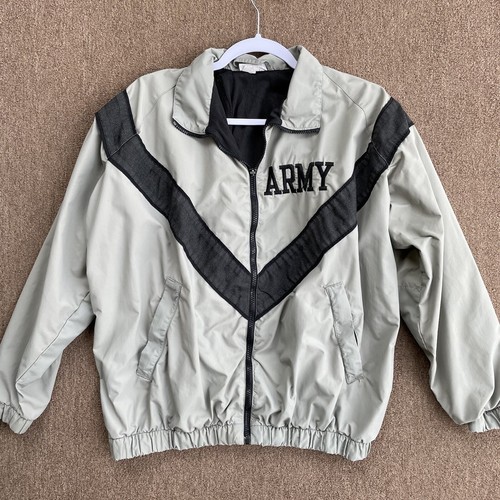 US Army PT Physical Fitness IPFU Uniform Jacket SMALL REGULAR Gray - Picture 1 of 8