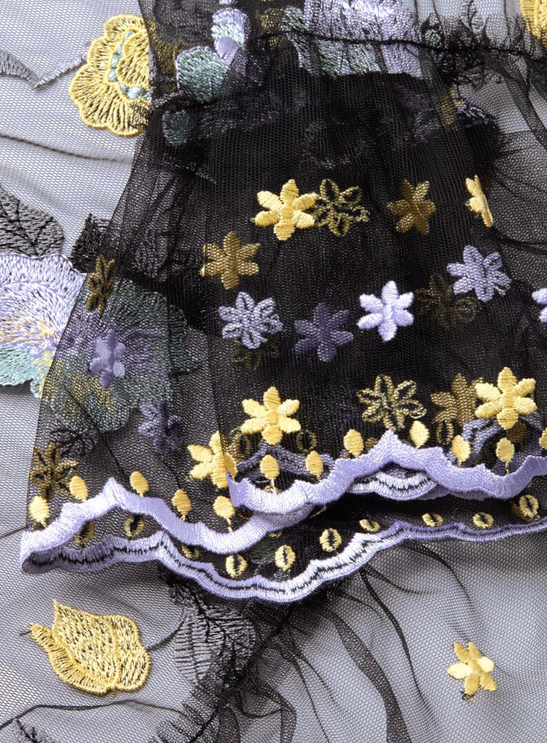 long sleeve mexican embroidered dress Mexican Fashion Embroidered main image 1