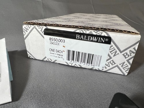 Bloqueo de mortaja monocilíndrico Baldwin 8550003 8550 con respaldo de 2-1/2" - Imagen 4 de 4