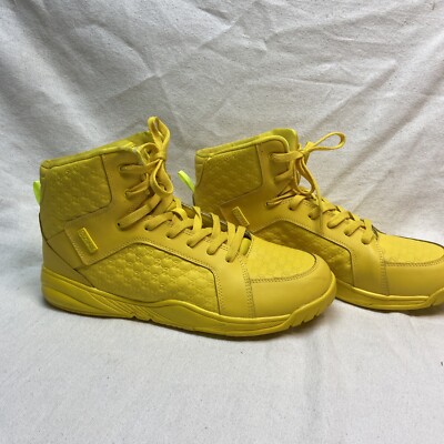 Zumba Energy Boss Shoes Hi Top Yellow A1F00107 Womens Size