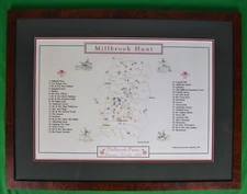 Millbrook Hunt/ Hallmark Farm Hunter Trials Map 1999 Print by Jeremy Rugge-Price