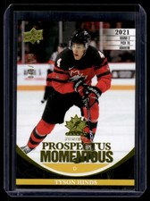 2023-24 Team Canada Juniors Prospectus Momentous Yellow Tyson Hinds 043/149