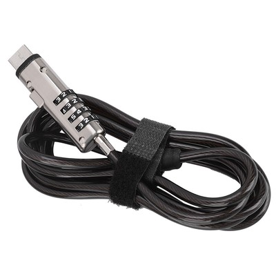 4 Digit Password Notebook Cable Lock Anti Theft Computer Security
