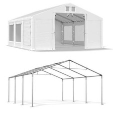 PARTYZELT 3x6 Moskitonetz PVC Pavillon Gartenzelt Festzelt 6x3 weiß PVC S