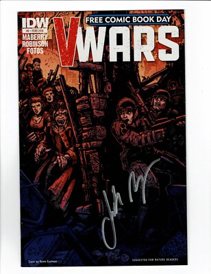 V-WARS #0 FREE COMIC BOOK DAY (FCBD) SIGNED JONATHAN MABERRY IDW 2014 (EASTMAN)