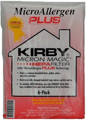 Kirby 204814G Micron Magic Plus Paper Bag, Brown