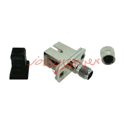 NEW Optical Fiber Connector SMA Female-SC Female Hybrid Adapter Flange Coupling