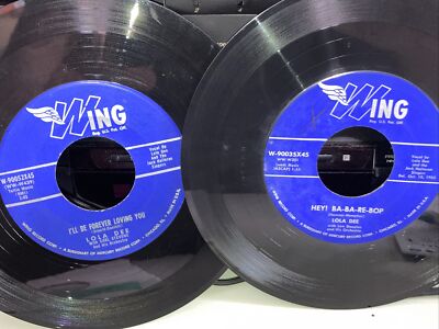 2x EX LOLA DEE 45 Wing lot: 90035 Hey Ba-Re-Bop & 90052 i ll be forever loving