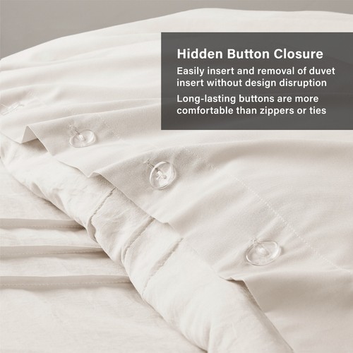 Juego de funda nórdica de rejilla de microfibra suave para todas las estaciones doble completa Queen King Cal - Imagen 31 de 119