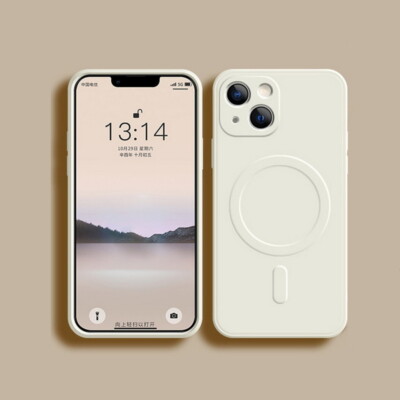 Liquid Silicone Mag safe Case For Apple iPhone 16 15 14 13 12 11 Pro Max Cover