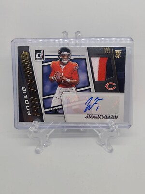 2021 Donruss Justin Fields Rookie Phenoms RPA /49 Nice Auto!! 3 Color Patch!!