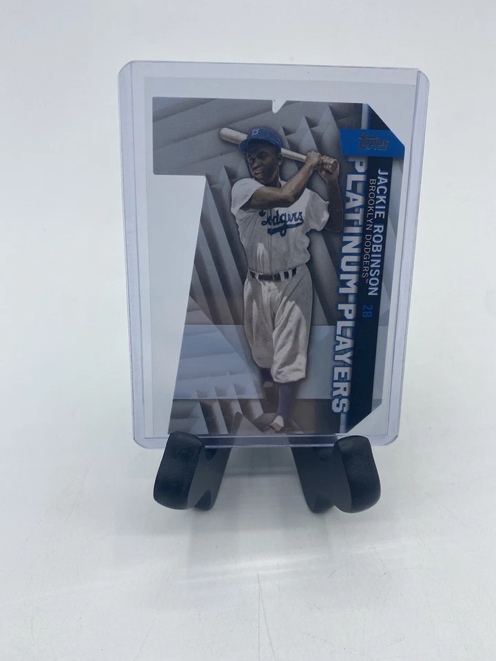 2021 Topps Series 1 Jackie Robinson Die Cut Platinum Players PDC-5 DODGERS - Image 2 of 4