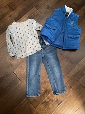 Buffalo David Bitton 3 Piece Set: Vest, Long Sleeve shirt,  Pants Sz 4T